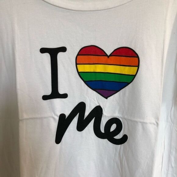 ME UNDIES - NEW - L Sz XL  “I ♥️ ME” Scoop Neck Short Sleeve Tee. Modal & Cotton - Picture 9 of 10